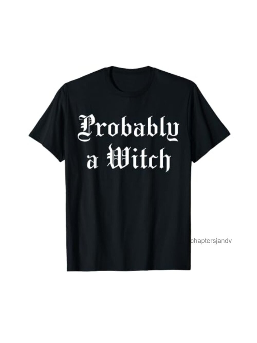 Gothic Witch Halloween T-Shirt Short Sleeve Crew Neck Cotton Tee